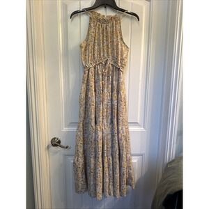 By the River women's Small floral halter neck maxi dress